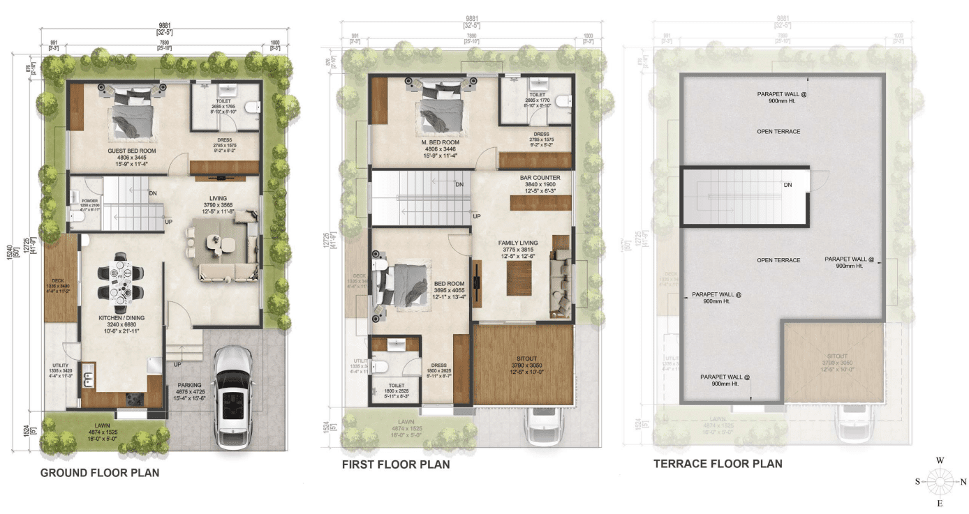 EAST FACING - 180 SQYARDS